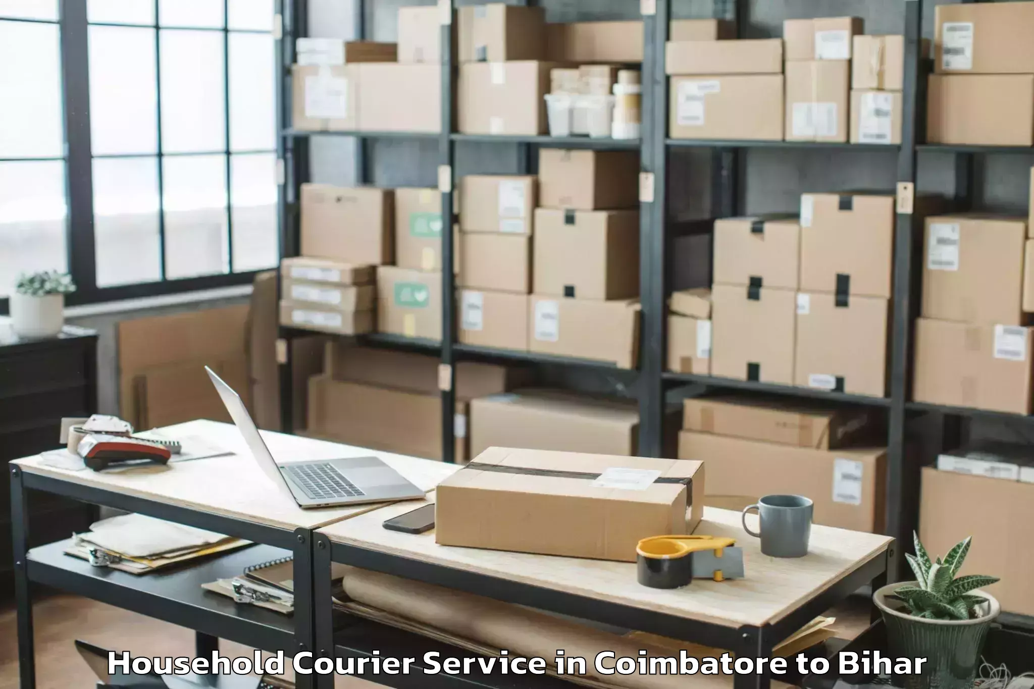 Reliable Coimbatore to Motipur Household Courier